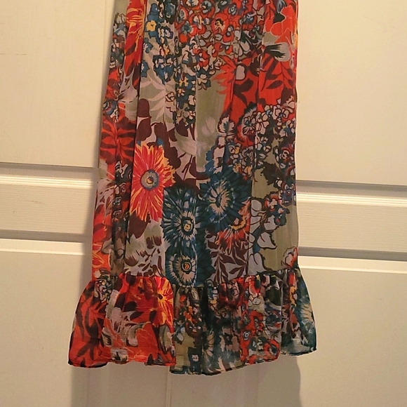 Multicolored One shoulder floral American Rag dress.  Sz: XS - Picture 3 of 5